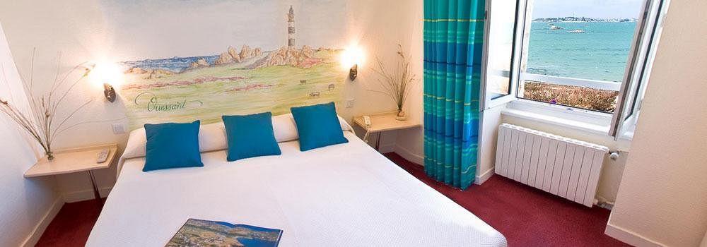 רוסקוף Hotel Aux Tamaris - Vue Mer מראה חיצוני תמונה
